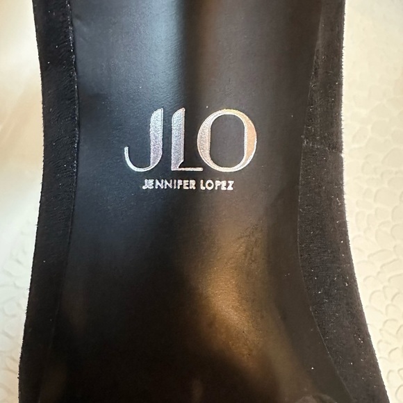 JLo Parlow 2 Jeweled Black Pump Heels 8.5 - Picture 7 of 13